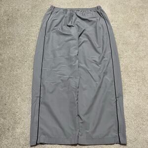 Nike Y2K Baggy Skater Lined Black Striped Grey Trackpants XL